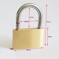 Cadenas en laiton à clé en cuivre lourd de haute qualité 50MM candado