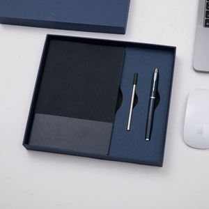 Customizable Red PU Leather Notebook Thermos Cup Gift Set Wholesale Promotional Luxury Business Pen Water Bottle <b>Journal</b> Set - Product Image 1