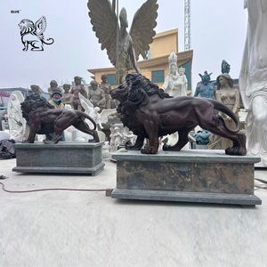 Escultura <span class=keywords><strong>de</strong></span> Animales <span class=keywords><strong>de</strong></span> Metal para Decoración <span class=keywords><strong>de</strong></span> Jardín Moderna y Grande Personalizada <span class=keywords><strong>de</strong></span> BLVE, Estatua <span class=keywords><strong>de</strong></span> León <span class=keywords><strong>de</strong></span> Bronce <span class=keywords><strong>de</strong></span> Tamaño Real para Exteriores - Product Image 1