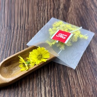Filtre jetable se pliant de sachet à thé d'étiquette en nylon avec le matériel de fibre de maïs