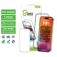 Aurey 2.5D 9H HD Anti-choc Antidéflagrant Anti-reflet Protecteurs en verre trempé pour Iphone 14 16 Pro Max