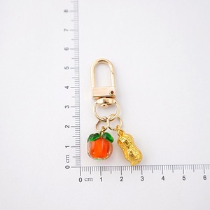 Porte-clés et pendentif pour femme, motif arachide et kaki, pour voiture et téléphone portable, avec message '<span class=keywords><strong>Tout</strong></span> va bien' et 'Bonne chance' - Product Image 2