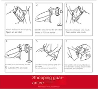 Canapé-lit gonflable portable et pliable en tissu Oxford de qualité supérieure, moderne, minimaliste, imperméable, pour la plage et la randonnée