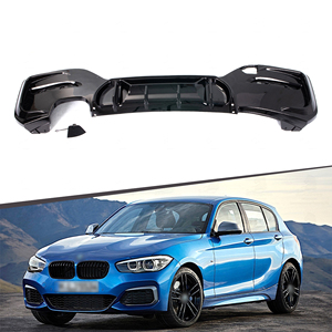 Per <span class=keywords><strong>BMW</strong></span> <span class=keywords><strong>serie</strong></span> <span class=keywords><strong>1</strong></span> <span class=keywords><strong>F20</strong></span> LCI M Tech ABS diffusore posteriore nero lucido 2015-2019 - Product Image 1