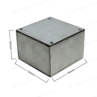Boîte de jonction en acier galvanisé 150x150x105mm avec couvercle à vis, norme NEC, boîte de conduit électrique en métal