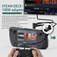 Haute efficacité U forme 100W Type C mâle vers USB a femelle USB3.1 adaptateur 10Gbps plus rapide Gamer Pad connecteur de transfert de données Audio
