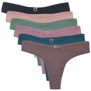 Slip Tanga Sexy da Donna Taglia Europea, Comodo e Altamente Elastico, in Cotone a Costine, Vendita all'Ingrosso - Product Image 3