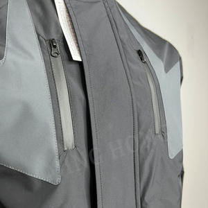 Veste imperméable légère à blocage de couleur personnalisée Veste coupe-vent à poignets réglables pour l'extérieur - Product Image 4