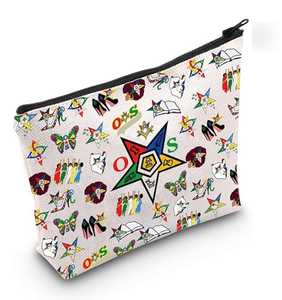 Bolsa de Cosméticos de Hermandad, Regalo <span class=keywords><strong>para</strong></span> Hermanas de Hermandad, Bolsa de Maquillaje con Cremallera, Regalo <span class=keywords><strong>para</strong></span> Hermandad Griega - Product Image 1