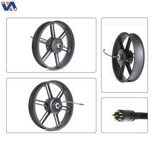 Newimage V8 Ebike <b>Accessories</b> 20 Inch Motor <b>Wheel</b> 48V 500W Rear Hub Kit Moter Line on the Left Side-Black Plug OXV8-27J OUXI V8 - Product Image 3