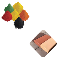 Poudre de pigment d'oxyde de fer pour brique