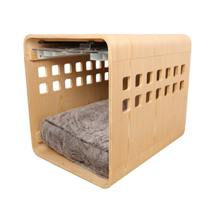 Villa pour animaux de compagnie pliable de <span class=keywords><strong>grande</strong></span> <span class=keywords><strong>taille</strong></span> écologique, chenil pour <span class=keywords><strong>chien</strong></span> et chat, niche pour lapin, tente <span class=keywords><strong>tipi</strong></span> avec lit de maternité, tout en bois - Product Image 3