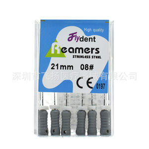 รีมเมอร์ชนิด R สแตนเลสสตีล 21 มม. 15-40 สำหรับงานรากฟัน เครื่องมือทันตกรรมแบบใช้มือ - Product Image 4