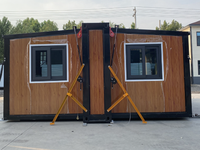 Kit de maison préfabriquée extensible, respirante et épaissie, en bois de luxe moderne, ou en acier, pour usage commercial