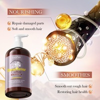 Après-shampoing lissant à l'huile de cacao SADOER, hydratant, nourrissant et réparateur