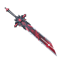 Modèle de sabre en alliage de zinc de 29 cm, style Genshin Impact, modèle de pierre tombale du loup, jouet d'anime en métal