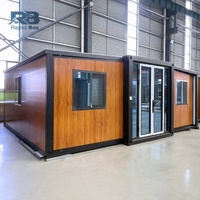 Casa Contenedor Prefabricada Expandible de 20 pies con Doble Ala, Dormitorio Residencial, con Baño y Cocina