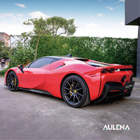 Aulena pemisah depan karbon kering Spoiler & Diffuser belakang Body Kit untuk Ferrari SF90 M2 bumper sisi rok aksesoris