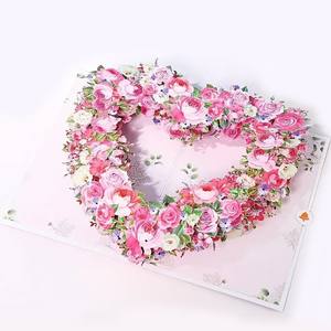 การ์ดอวยพรวาเลนไทน์ลายดอกพีชพร้อมซอง 3 มิติ แบบป๊อปอัพ สำหรับงานหมั้นและงาน<span class=keywords><strong>แต่งงาน</strong></span> ขายส่ง - Product Image 2