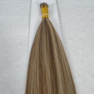 โรงงานดราก้อนบิวตี้ ผมแท้ 100% เรมี่ แฮร์ ยุโรป รัสเซีย  แบบ I-Tip  ต่อผม ไฮไลท์สี - Product Image 4