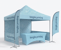 Tente de réception 3x3m à structure en aluminium, toile Oxford 600D, installation rapide, étanche, pour intérieur/extérieur, idéale pour salons professionnels et expositions