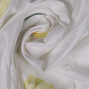 <span class=keywords><strong>Tissu</strong></span> de literie 100% fibre de polyester blanchie, imprimé numériquement, fil bouclé, tissage uni, léger, procédé de tissage à la navette - Product Image 2
