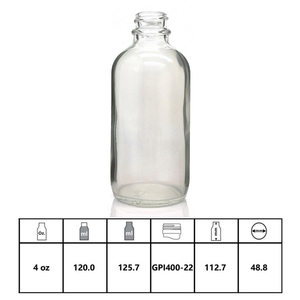 4 Botellas de Vidrio Transparente de 4 Onzas con Pulverizador de Rocío Fino, Recargables y Vacías <span class=keywords><strong>para</strong></span> Aceites Esenciales, Limpiadores Caseros y Aromaterapia, 120 ml - Product Image 3