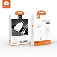 Adaptor usb pengisi daya dinding, charger rumah usb tunggal 3,5a dengan set kabel mikro dan tipe c, jumlah besar