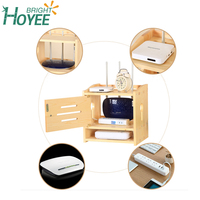 Boîte de rangement pour routeur WiFi en bambou, bois, expédition gratuite, 3 couches