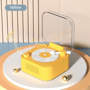 Cổ Điển Ghi Âm Máy Nghe Nhạc Phong Cách Bt Loa Không Dây <span class=keywords><strong>Mini</strong></span> Bàn Turntable Xách Tay Sáng Tạo Máy Tính Để Bàn Trang Trí Nội Thất Quà Tặng Cho Những Người Yêu Âm Nhạc - Product Image 1