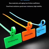 Bridas para cables de material PA66, correas para arneses de cableado eléctrico y logística, etiquetas de plástico de colores, números de modelo 3100