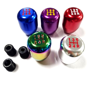 Pomello del cambio MT a 5 velocità in alluminio, barra del cambio modificata per auto e testa del cambio, vendita calda transfrontaliera, universale - Product Image 2