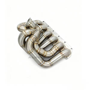 เฮดเดอร์เทอร์โบประสิทธิภาพสูงสำหรับรถยนต์ Volkswagen <span class=keywords><strong>Golf</strong></span> 4 MK4 <span class=keywords><strong>R32</strong></span> ปี 2002-2005 เครื่องยนต์ 2.8L <span class=keywords><strong>VR6</strong></span>, วัสดุสแตนเลส - Product Image 6