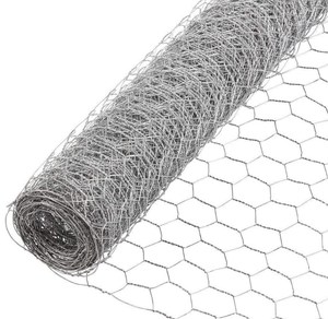 Chicken <strong>Wire</strong> for Floral Arrangements, 0.6 Inch Hexagonal Galvanized PVC Coated <strong>Netting</strong> Fence for Crafts, Poultry, Garden - Product Image 1