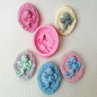 Moule en silicone ITNODIY pour bougie bébé ange, décoration de personnage 3D, artisanat en céramique souple, moule pour plâtre, ciment, résine, argile, savon
