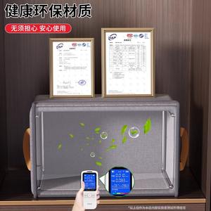 Caja organizadora de ropa, rectangular, plegable, apilable, con tapa, para guardar pantalones, camisas, calcetines, ropa interior, color sólido - Product Image 3