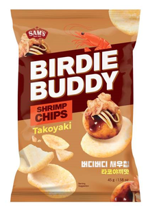 Chips de Camarón BIRDIE BUDDY Cheongyang Mayo, Bolsa Grande, Sabor Picante y Ácido, Crujientes y Cremosos, Bocadillos Coreanos para Compartir en Familia, a Granel - Product Image 2