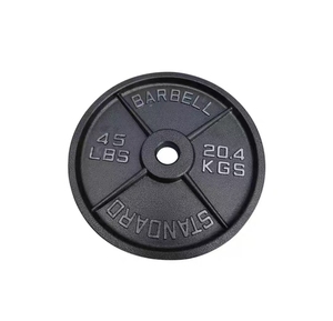 Factory Wholesale, Home <strong>and</strong> Commercial Gyms, Four Rib Paint Covered Cast Iron <strong>Barbell</strong> <strong>and</strong> <strong>Weight</strong> Plate - Product Image 3