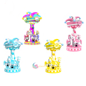 Hot Sale Outdoor Fiberglass Kiddie <b>Ride</b> 3 Seat Mini Carousel <b>Coin</b> <b>Operated</b> for Shopping Mall - Product Image 5