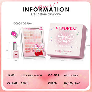 Ensemble de vernis à <span class=keywords><strong>ongles</strong></span> en gel <span class=keywords><strong>rose</strong></span> transparent Vendeeni Factory Summer 48 couleurs, boîte de vernis à <span class=keywords><strong>ongles</strong></span> en gel <span class=keywords><strong>rose</strong></span> transparent, kit de collection de vernis à <span class=keywords><strong>ongles</strong></span> en gel transparent <span class=keywords><strong>rose</strong></span>, sans TPO ni HEMA, OEM - Product Image 3