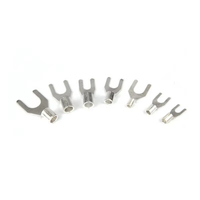 Borne à sertir fourche en laiton UT1/1.5/2.5/4/6-4/5/6, connecteur électrique de type U, bornier non isolé, cosses de câble à sertissage à froid