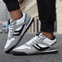 Nouvelles chaussures décontractées d'été grande taille, transfrontalières, à lacets, en maille respirante, légères et antidérapantes pour hommes et femmes, toutes saisons