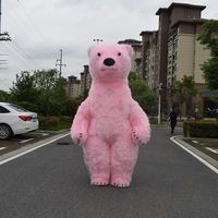 Costume gonflable d'ours polaire pour fête de rue, cosplay, mascotte en peluche, costume d'Halloween