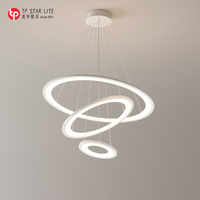 Luminaires suspendus LED décoratifs modernes pour la maison, chambre à coucher, salon, luminaires en aluminium, lampes suspendues, vente chaude, intérieur