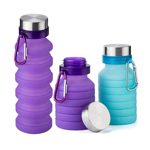 Bouteille d'eau en silicone anti-fuite de 550 ml, tasse en silicone souple améliorée, tasse d'eau en silicone personnalisée B2B - Product Image 4