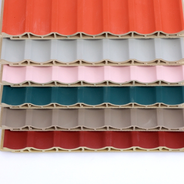 Modern WPC Fluted Panel Wall Cladding Wood PVC Interior Wall Panel with Waterproof & Fireproof Function