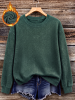 Pull en tricot personnalisé avec imprimé graphique de chat, col rond, manches longues, pull en tricot personnalisé pour femmes