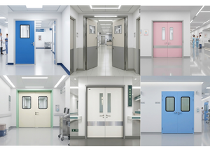 Puertas de Acero de Doble Hoja con Panel de Vidrio, las Más Populares para Consultorios Médicos, para Proveedores de Puertas de Hospital de Tamaño Estándar - Product Image 4