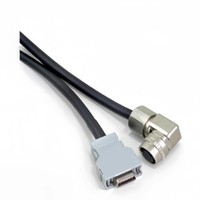 Kabel Encoder Motor Servo Fanuc LX660-4077-T296, Kabel Twisted Pair Terproteksi Anti-interferensi, Isolasi PVC, Konduktor Tembaga