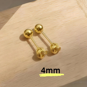 ต่างหูรูปเงื่อนของผู้หญิงขนาด4มม. 6มม. - Product Image 4